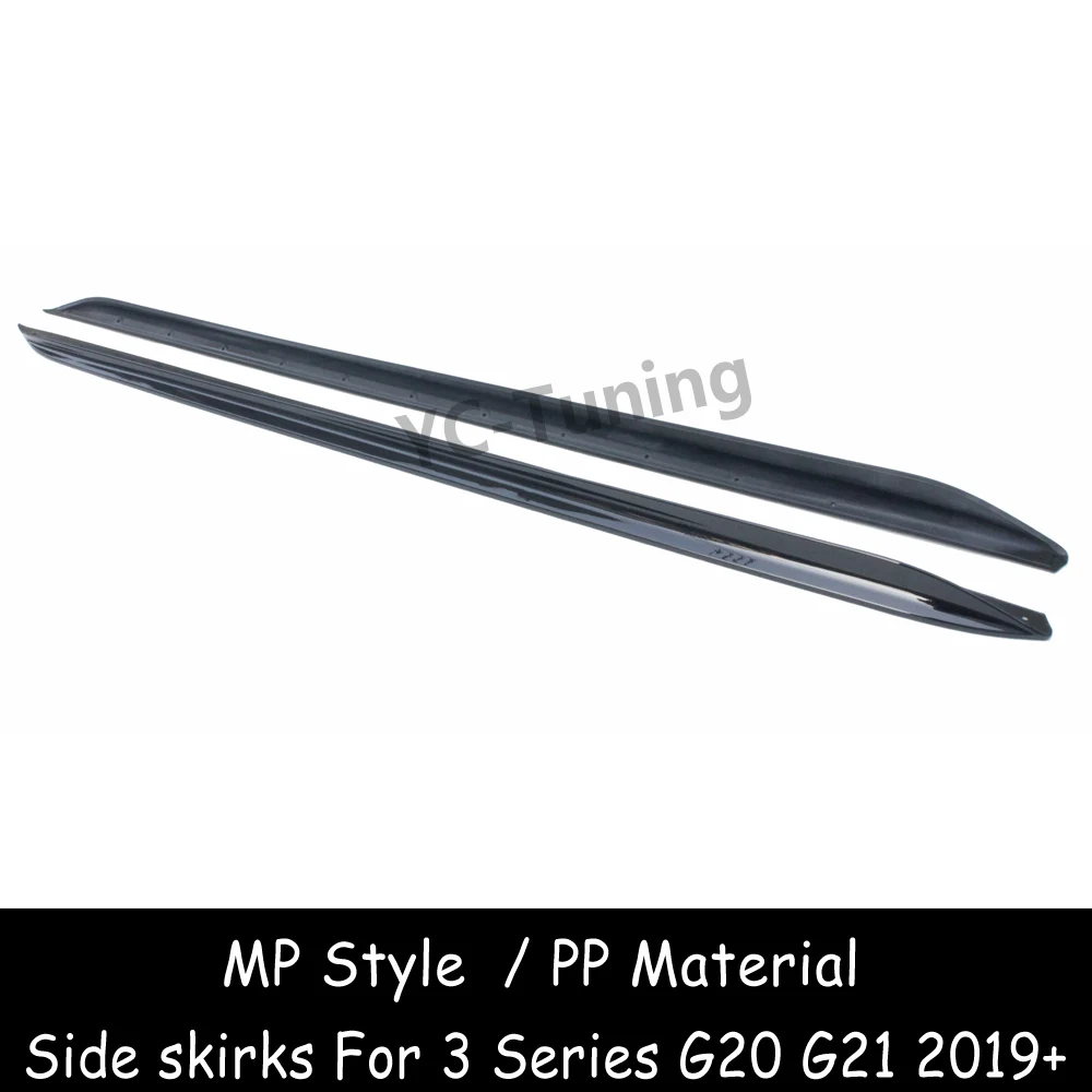 G20 m performance Side Skirt for BMW 3 Series G20 G21 PP Material Side Bumper Extensions M Sport 320i 330i 340i M340i M340d