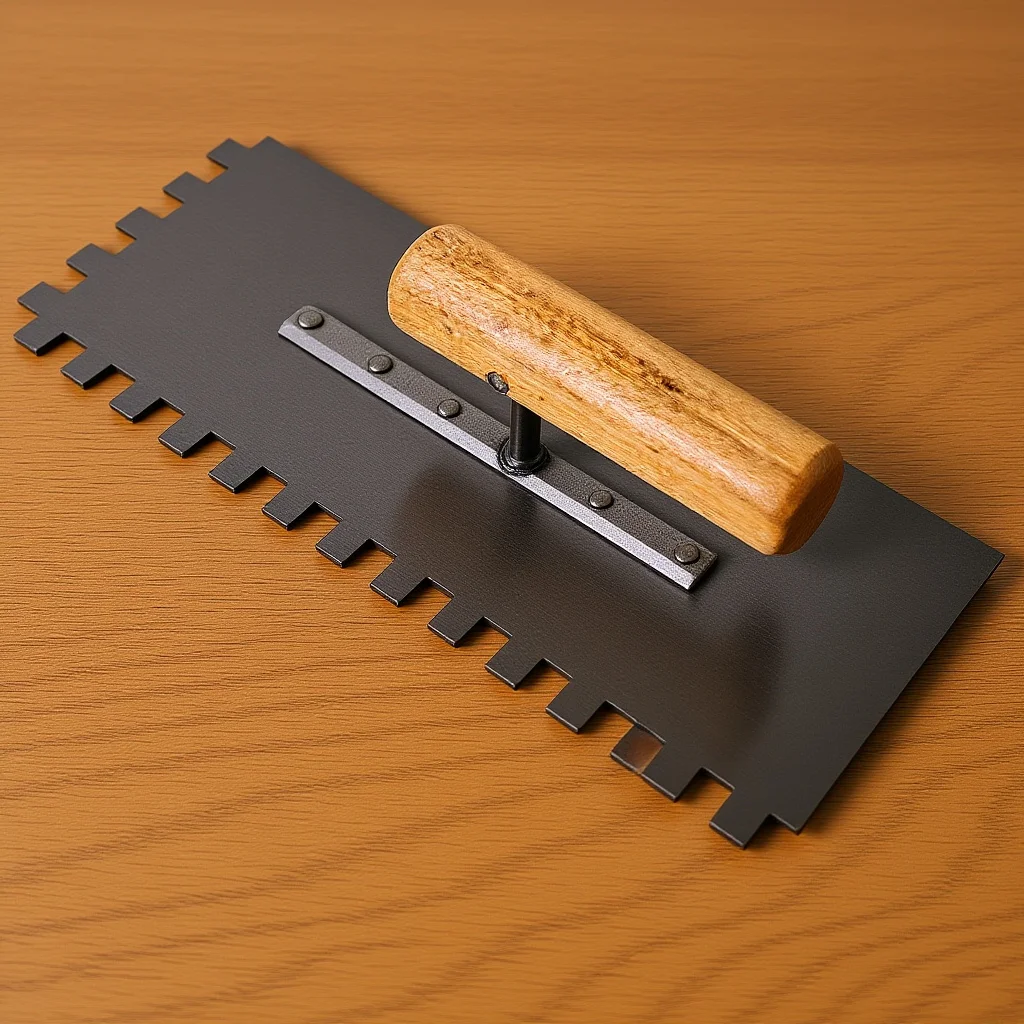 Stainless Steel Brick Trowel 8 Inch Masonry Tool For Concrete Finishing Flat Edger Heavy Duty Metal Trowel Wooden Handle