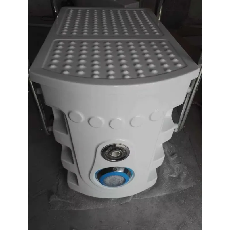 Large Wall Hung Pipeless Pool Skimmer Filter Two Bags With White Shell And Blue Cover For Swimming Pool