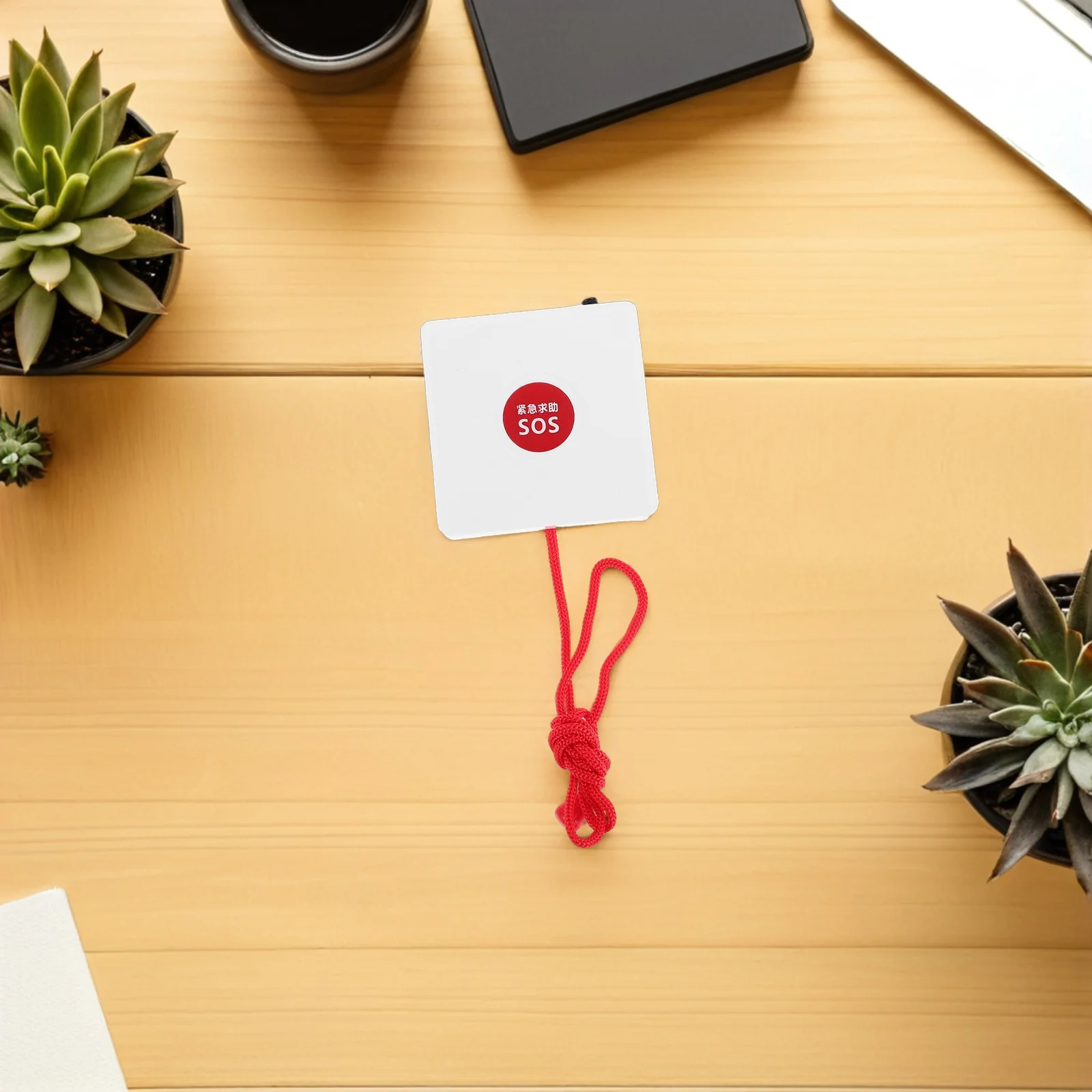 زر اتصال الطوارئ المثبت على الحائط مع سلك - إنذار Sos المحمول لكبار السن - إشارة لاسلكية موثوقة لغرفة نوم الحمام