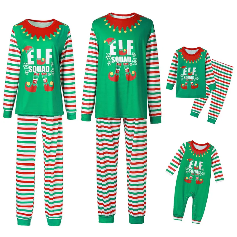 

Christmas Pajamas Family Mother Kids Child Family Look Matching Outfits Suits Father Son Baby New Born Clothes Sets Tops+Pants