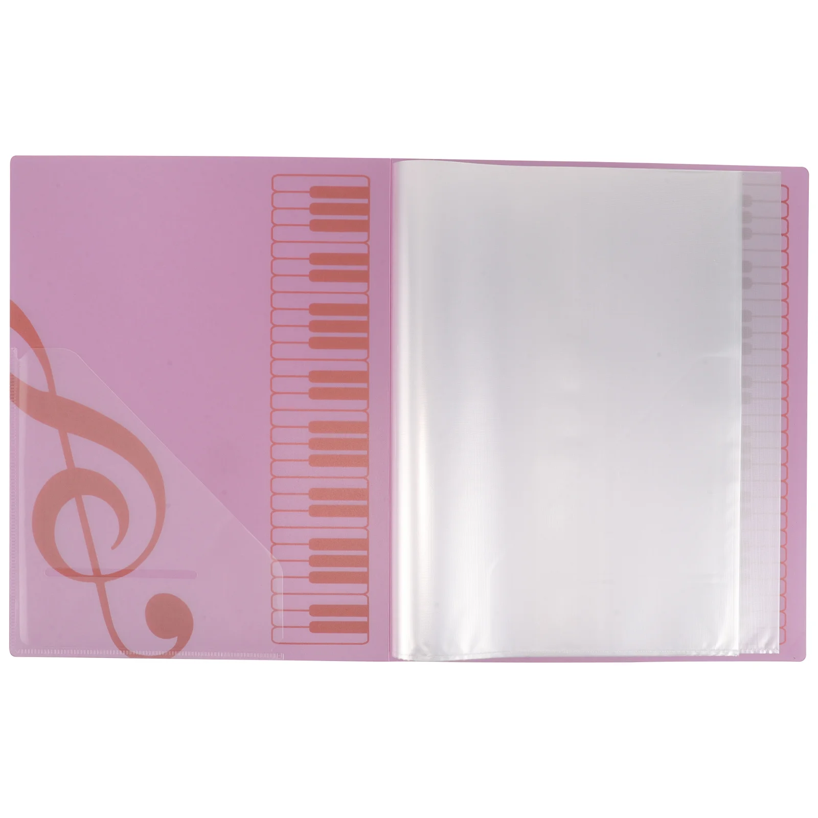 

80-Page A4 Sheet Folder Choral Music Folders Portable Matte Finish For Piano Choir Band Concert Large Capacity Plastic Sleeve