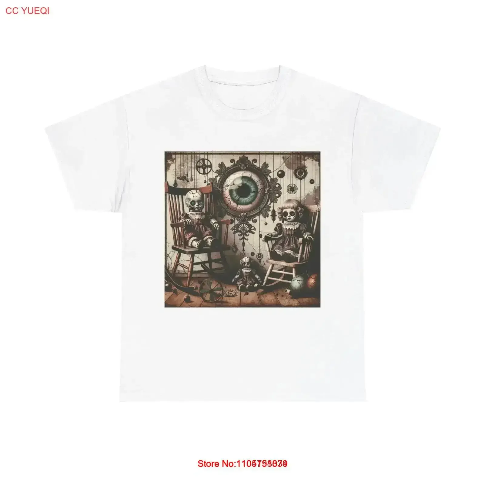 الكبار تي شيرت دمى ملعون في الحضانة مسكون خمر غسلها أوم قمة الموضة للارتداء اليومي تنفس أنيق خمر