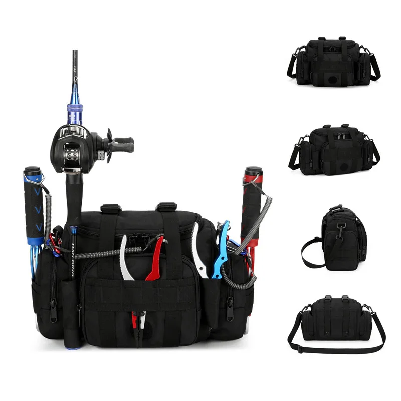 

Multi Functional Large Capacity Lure Storage Fishing Specific Single Shoulder Backpack, Outdoor Sports Shoulder Bag，B395