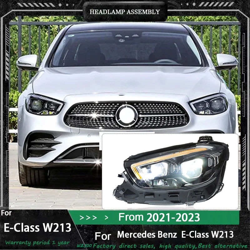 

Car Front Lights For Benz W213 Led Headlights 2021- 2023 E-Class E200 E260 E300 Upgrade High Configure Led DRL Light Assembly