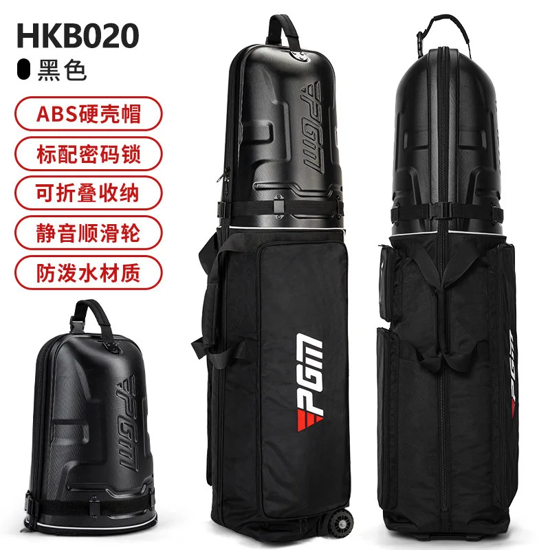 Bolsa de Transporte Rígida para Palos de Golf PGM, Bolsa de Transporte Aérea Impermeable para Hombre y Mujer, Funda Protectora para Palos de Golf