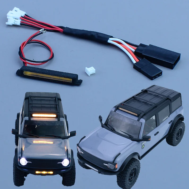 

LED Car Roof Spotlights for Axial 1/30 SCX30 Bronco RC Crawler Car Accessories