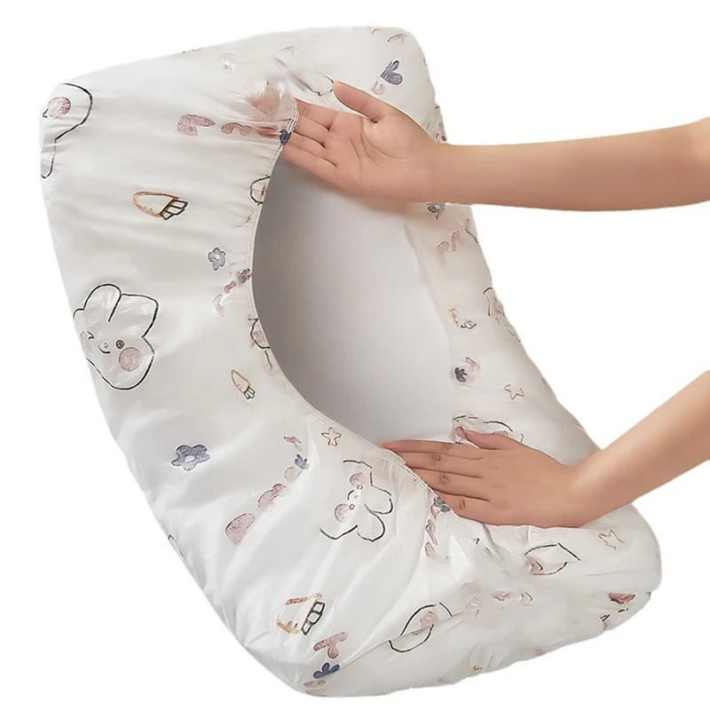 Funda de almohada desechable, más gruesa, suave, portátil, para viajes, hogar, Hotel, antibacteriano, antiácaros, transpirable y acogedor, 2 uds.