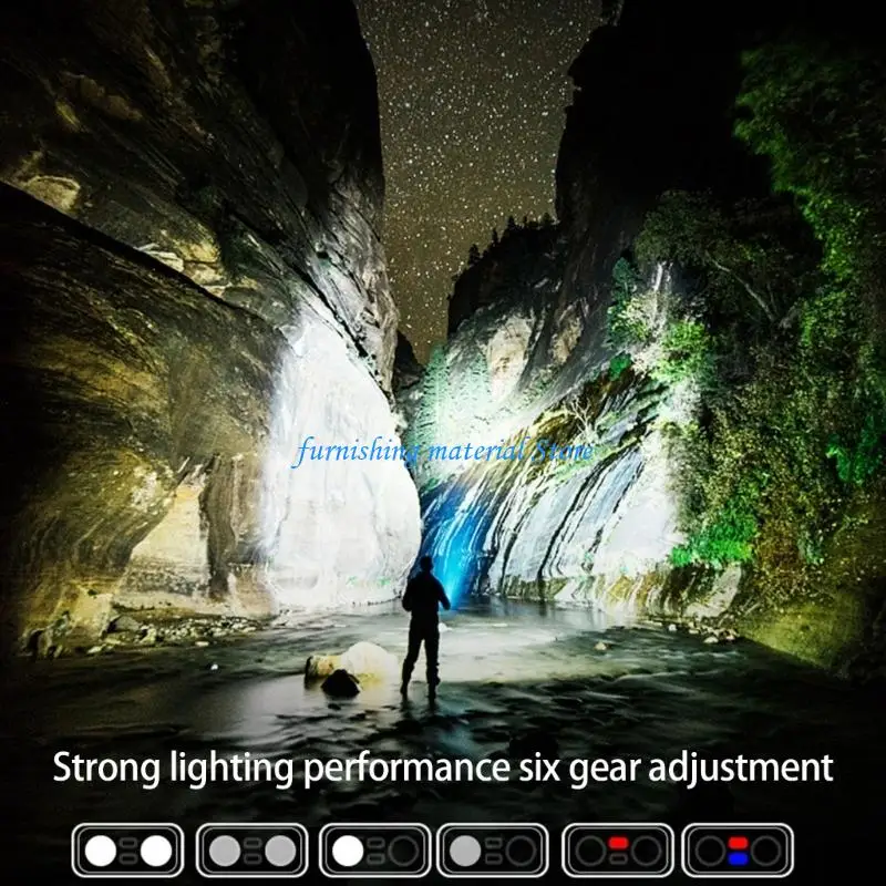 Y5GD Thin Aluminum Tiny Light Extreme Brilliant Lighting USB CREATE Fast Charging Water Immune for Backpacking Backpacking and