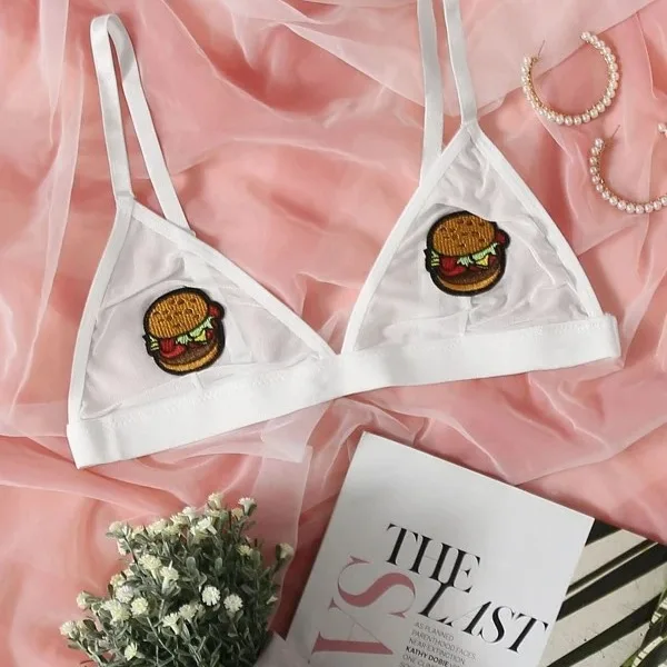 Sexy Lingerie White Metal Three - piece Lace Deep V Tempting Women's Lingerie Set Hot Sexy Lingeries Women Erotic Lingerie Linge