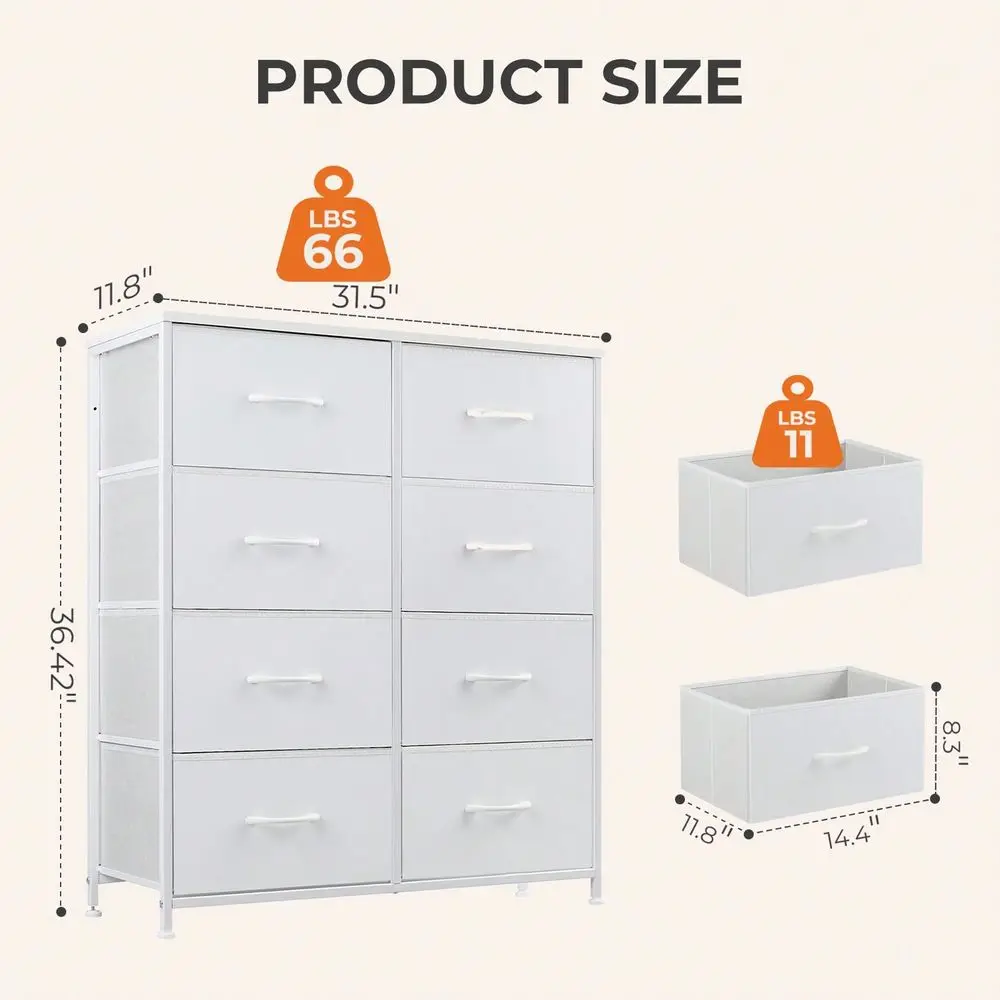 

3 Sizes Dresser For Bedroom, Storage Drawers, Tall Large Fabric Storage Tower Organizer,Organization And Storage Clothes Organi