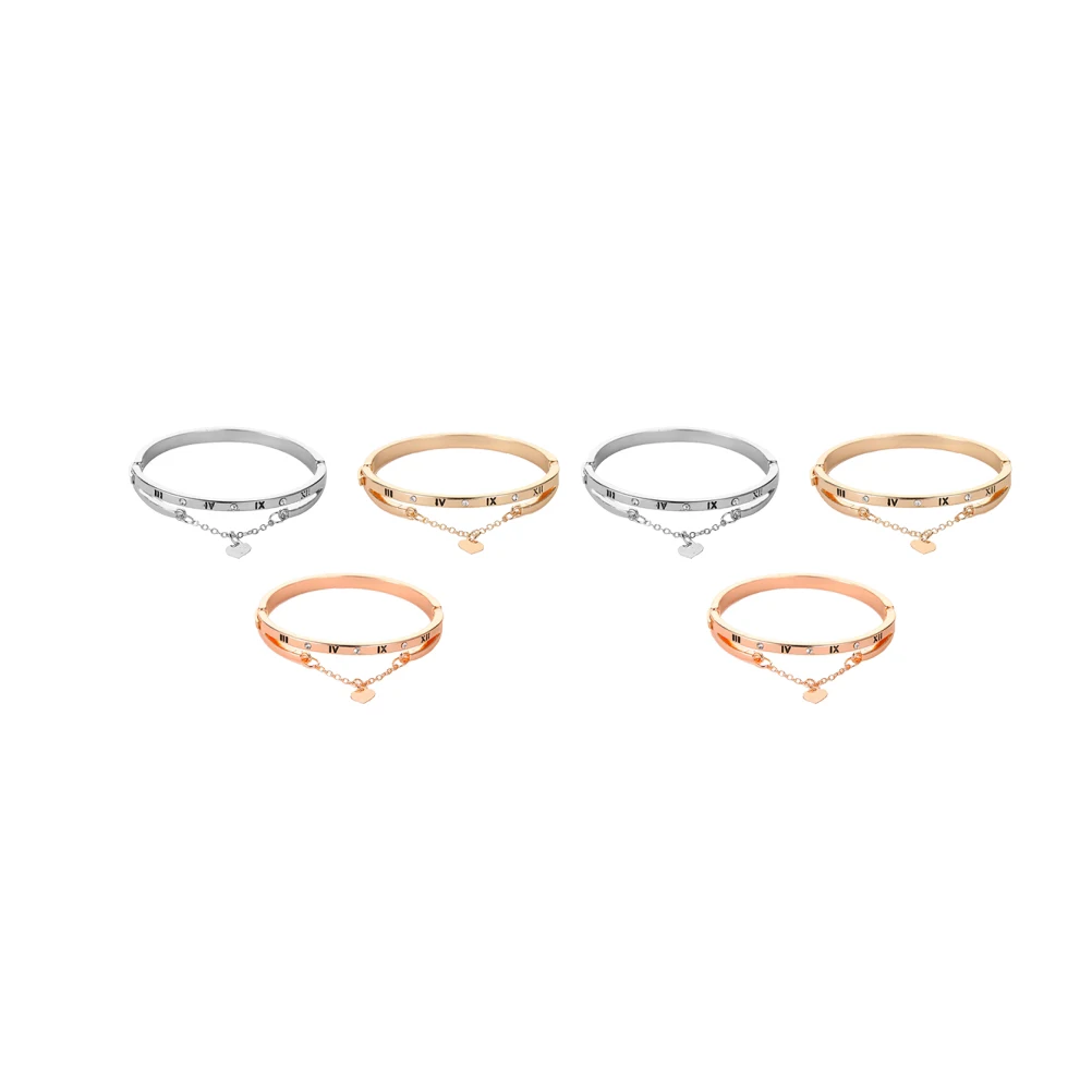 

3 Pcs Heart Bracelet Elegant Women Woman Wrist Jewelry European and American Exquisite for