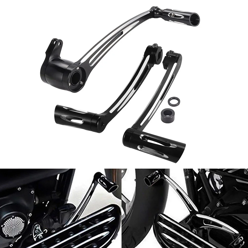 

Motorcycle Heel Toe Shift Lever W/ Shifter Pegs Brake Arm Pedal Kits For Harley Touring Road King Electra Street Glide 2008-2019