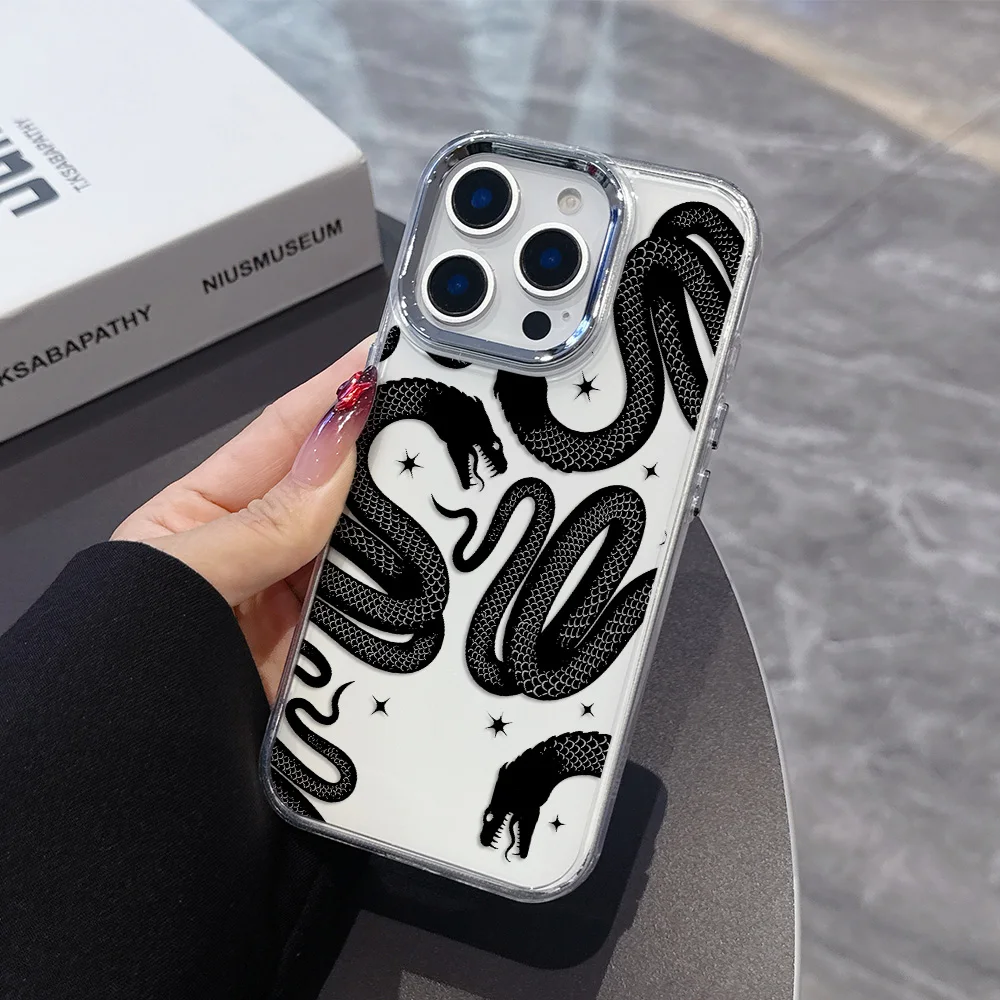Funda de teléfono con diseño de serpiente divertida para Google Pixel 10, 9, 8, 7, 8A, 9A, XL Pro, 4G, 5G, funda trasera transparente de silicona suave de TPU