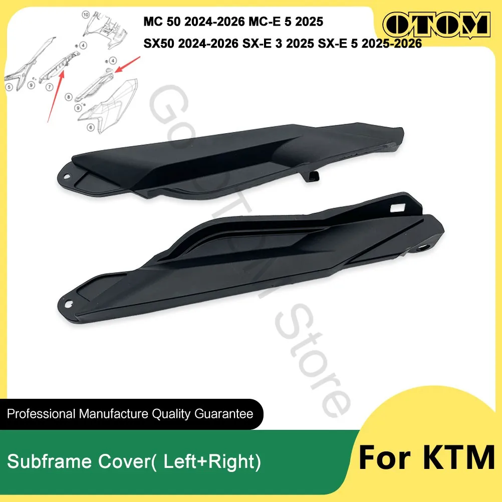 

OTOM 2024-2026 Motorcycle Left Right Subframe Cover Rear Seat Sub Frame Body Guard For KTM GASGAS SX50 MC50 SX-E 3 SX-E 5 MC-E 5