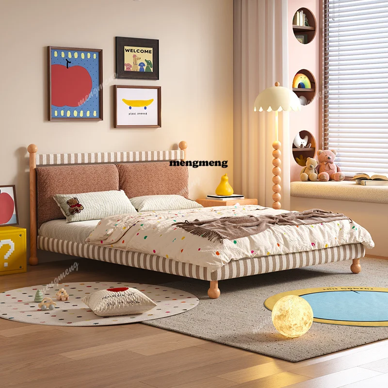 

Simple Wooden Beds Safety Nordic Normal Modern Princess Beds Frame Single Design Camas Infantiles Furniture Home