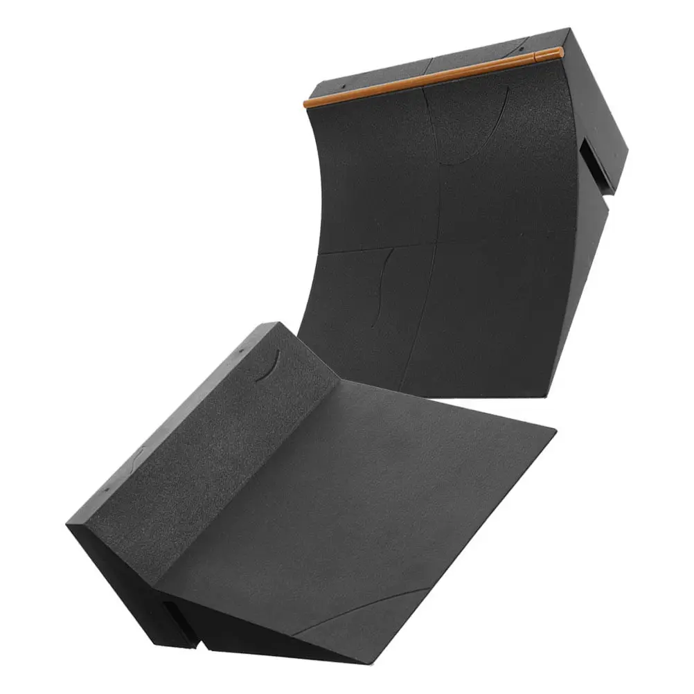 

2Pcs Fingerboard Ramp Kit Plastic Skateboard Park Props for Training Finger Coordination Intelligence Creativity Kids Party