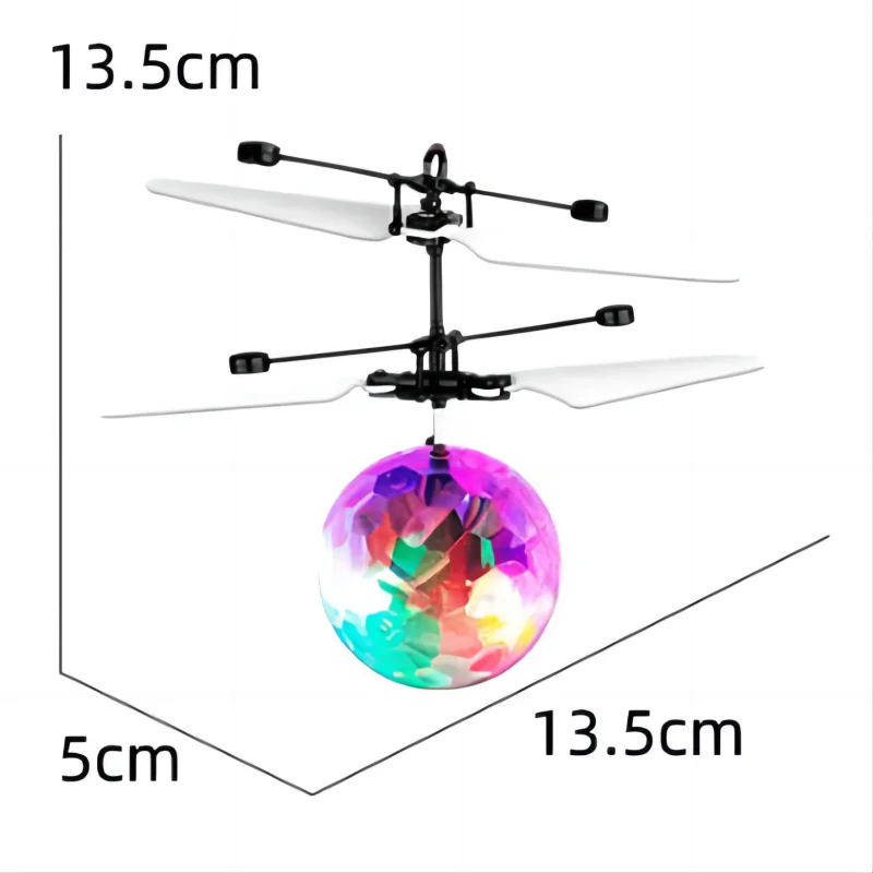 Colorful Shinning LED Drone Light Crystal Ball Induction Quadcopter Aircraft Drone Flying Ball Helicopter Kids Toys Home Decor