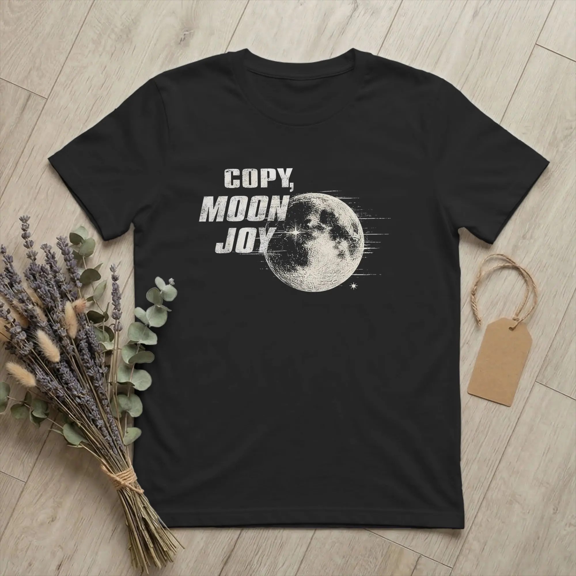 Men's Artemis II Copy Moon Joy T Shirts Funny Lunar Quote Space Cotton merchandise Novelty Round Neck Tee Shirt Printing T-Shirt