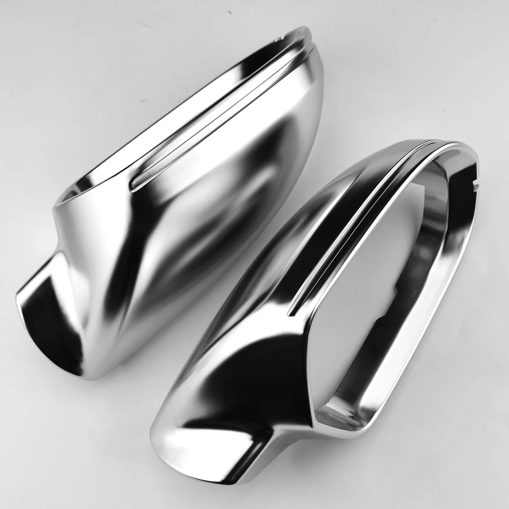 

Матовый хромированный серебристый защитный чехол для зеркала заднего вида, Стайлинг автомобиля для Audi A6/S6 2012-2018