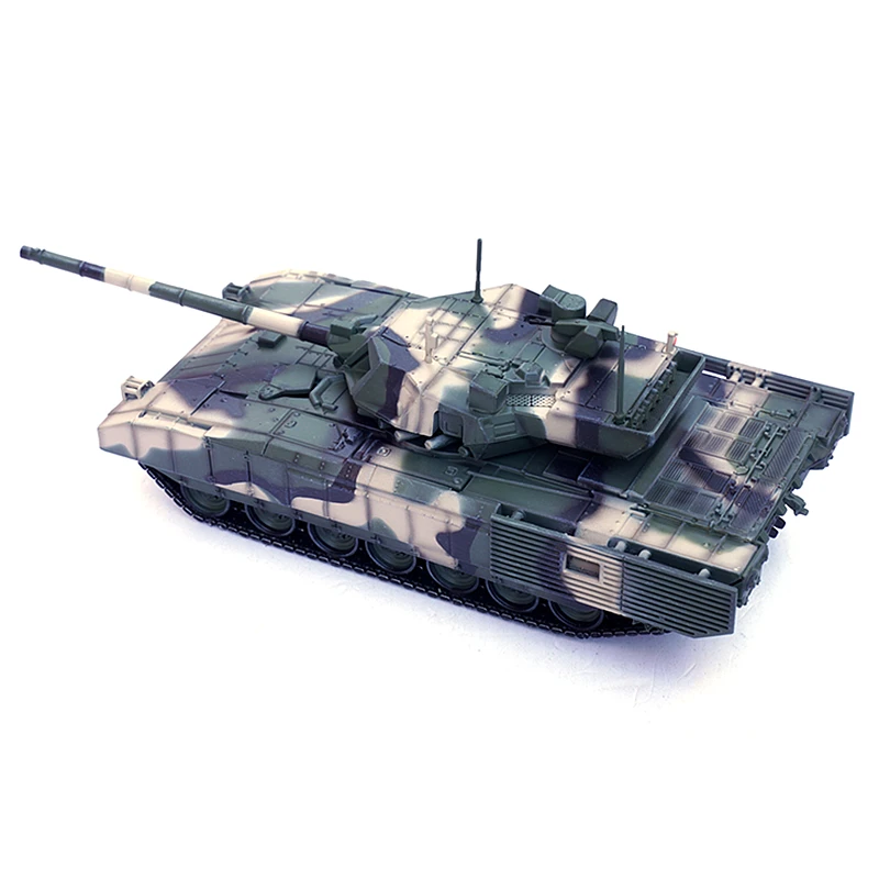 1/72 Scale Panzerkampf Russian T-14 Armata Main Battle Tank Jungle Tricolor Tracked Fighting Vehicle Model Collection Toy Gift