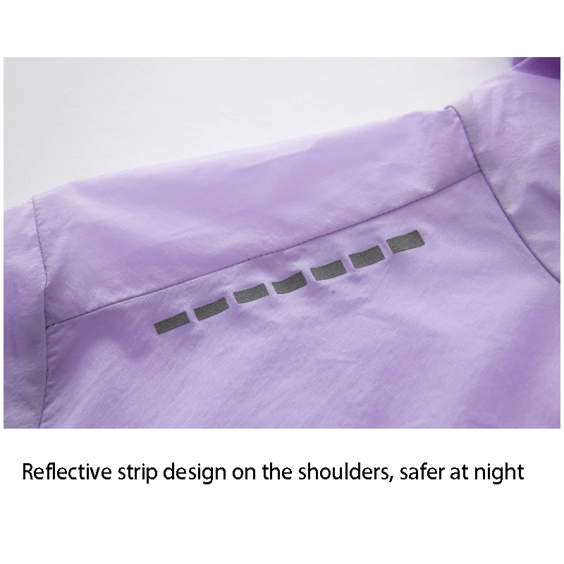 TRVLWEGO Summer Packable Hiking Jacket UV-Proof Men's Women's Lightweight Jacket with Hood for Golf Cycling Windbreaker