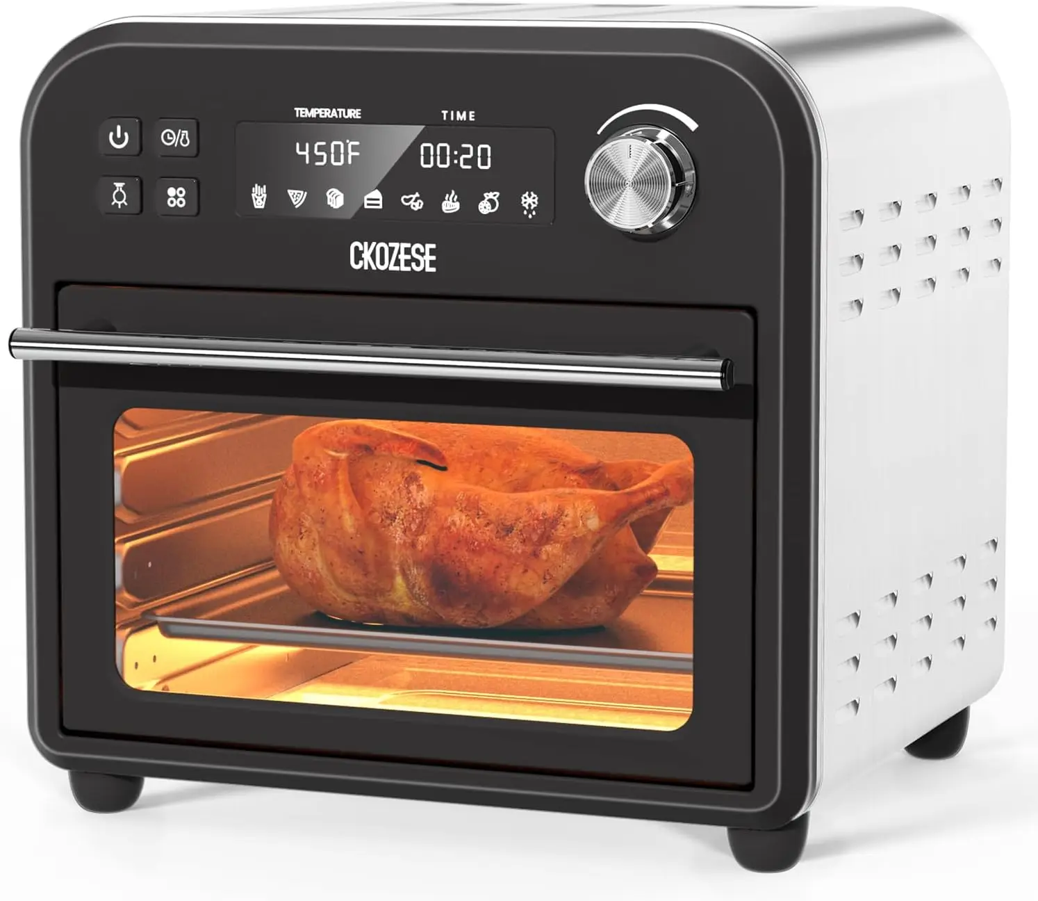 Combo de horno tostador de aire, freidora 14QT de aire, encimera de horno, tostadora inteligente 8 en 1, horno de convección