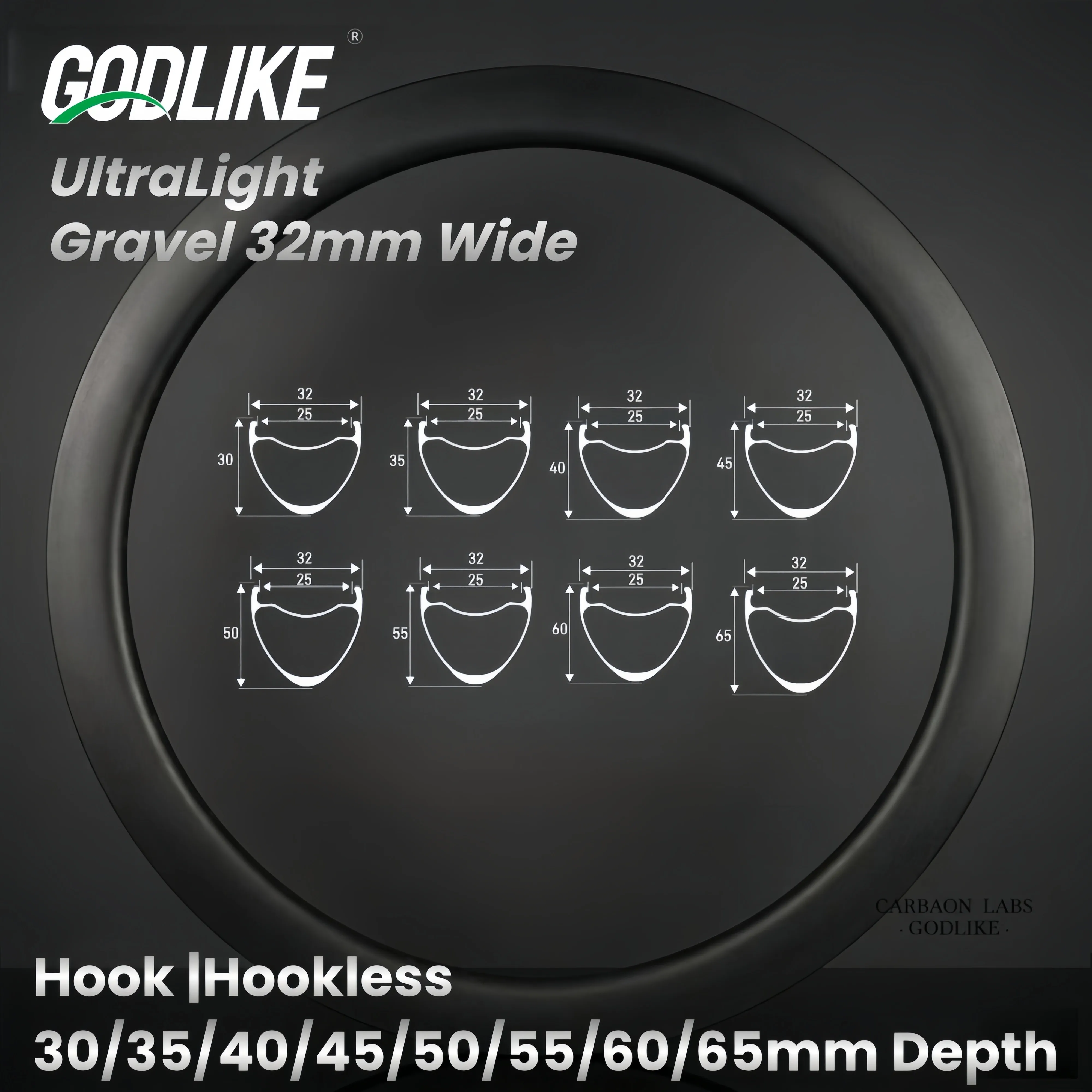 

Ультралегкий карбоновый обод для шоссейного велосипеда 700C, ширина 32 мм, внутренняя ширина 25 мм, глубина 30/35/40/45/50/55/60/65 мм, с креплением Hookless, для гравийных велосипедов