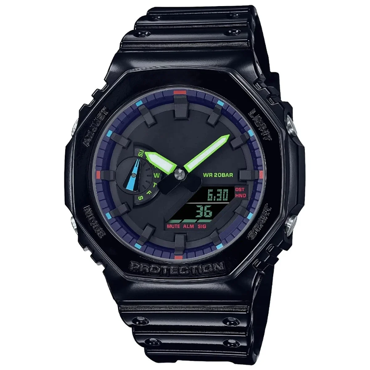 Original GA-2100 Series Men's Watch Sports Alarm Stopwatch G LED Lighting Multifunctional SHOCK Watch Luxury