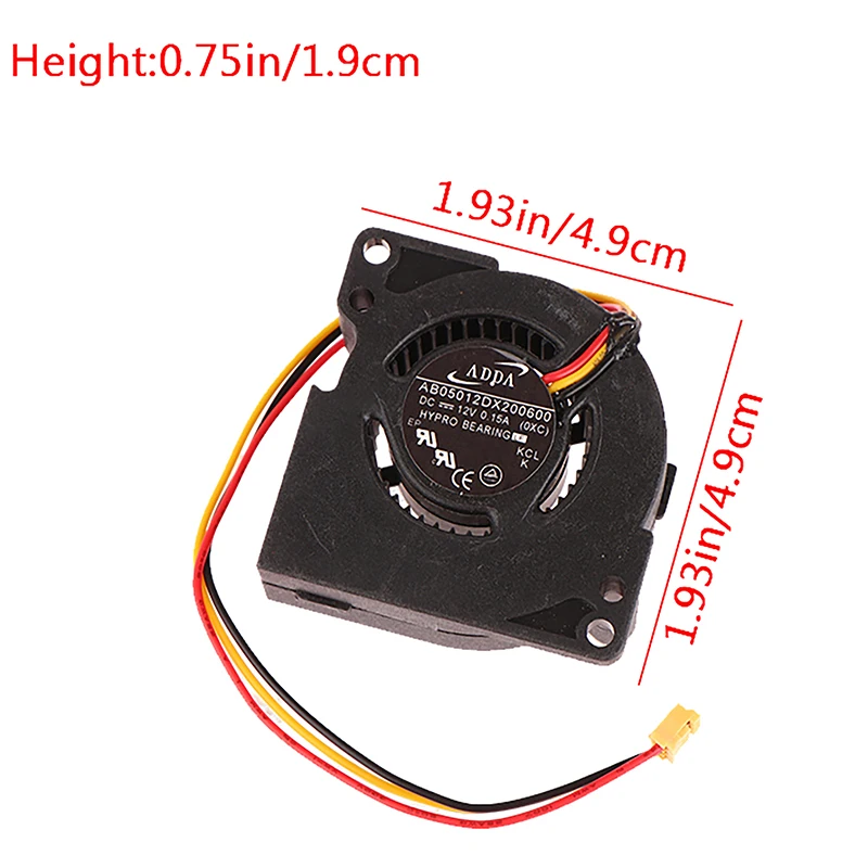 1Pcs For AB05012DX200600 Projector Blower Fan DC12V 0.15A 3Wires Gale Volume Projector Turbo Blower Cooling Fan