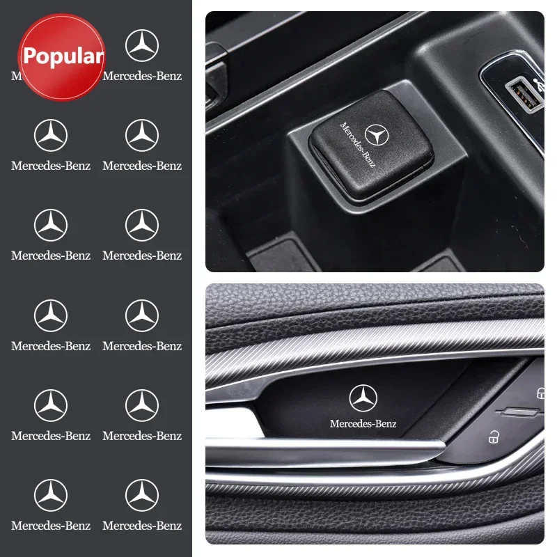 

# Наклейки для украшения интерьера автомобиля, значки, автостайлинг для Mercedes Benz C180 C200 C260 C300 W108 W124 W126 W140 W168 W169 W176