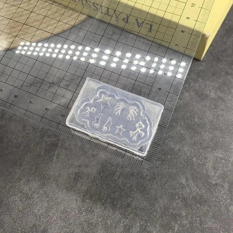 3D Nail Mold Silicone Nail Tools Cartoon Bow Tie Wings Nail Charms Molds Nail Art Accessories Nail Supplies