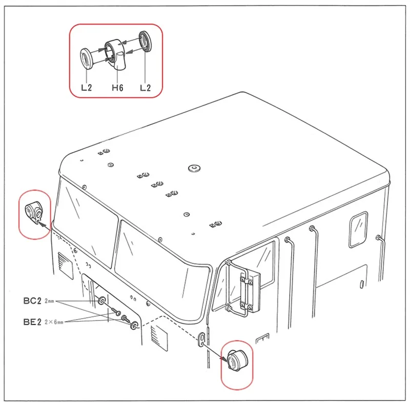 1/14 RC Truck Positie Licht Klaring Lamp LED Voor Tamiya 1/14 RC Tractor Truck King Hauler Globe Liner Onderdelen accessoires