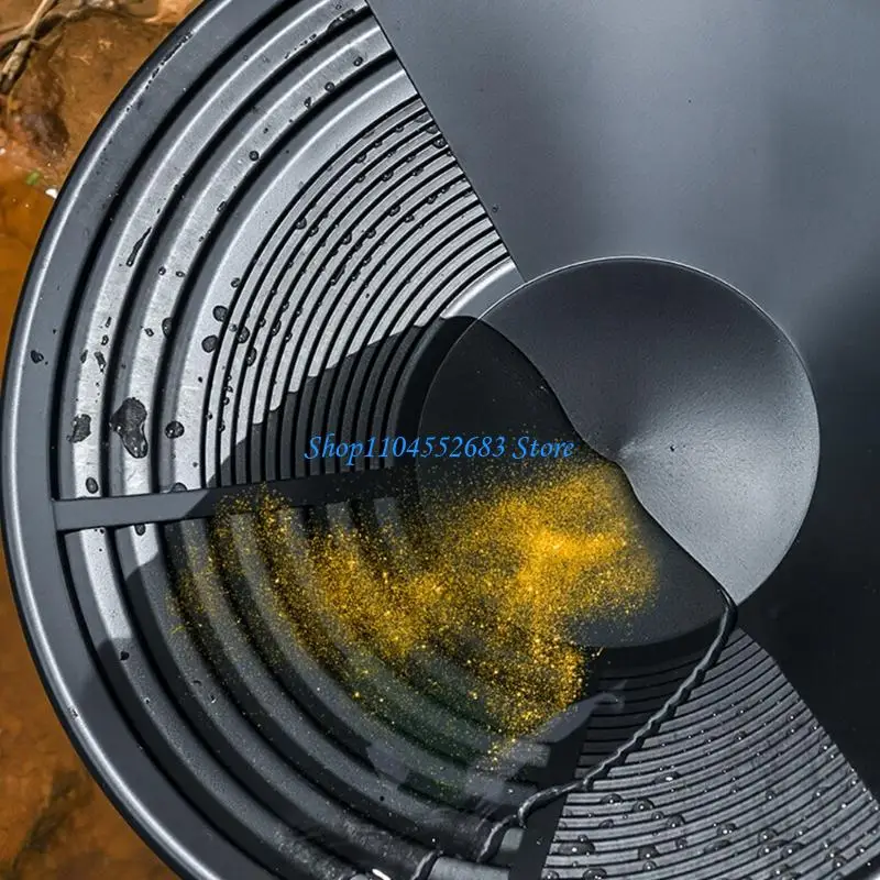 Efficient 3 Riffle Gold Washing Pan Design For Rapid Water Flows Processing