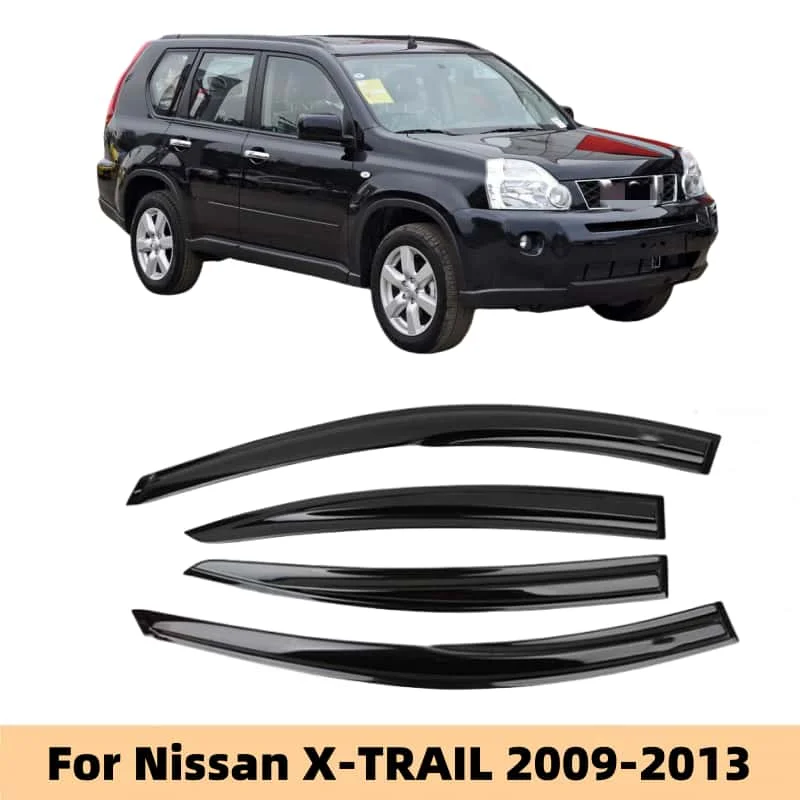 Voor Nissan X-TRAIL 2009 2010 2011 2012 2013 Auto Styling Accessoires Venster Vizier Deflector Venster Regen Guard Cover onderdak