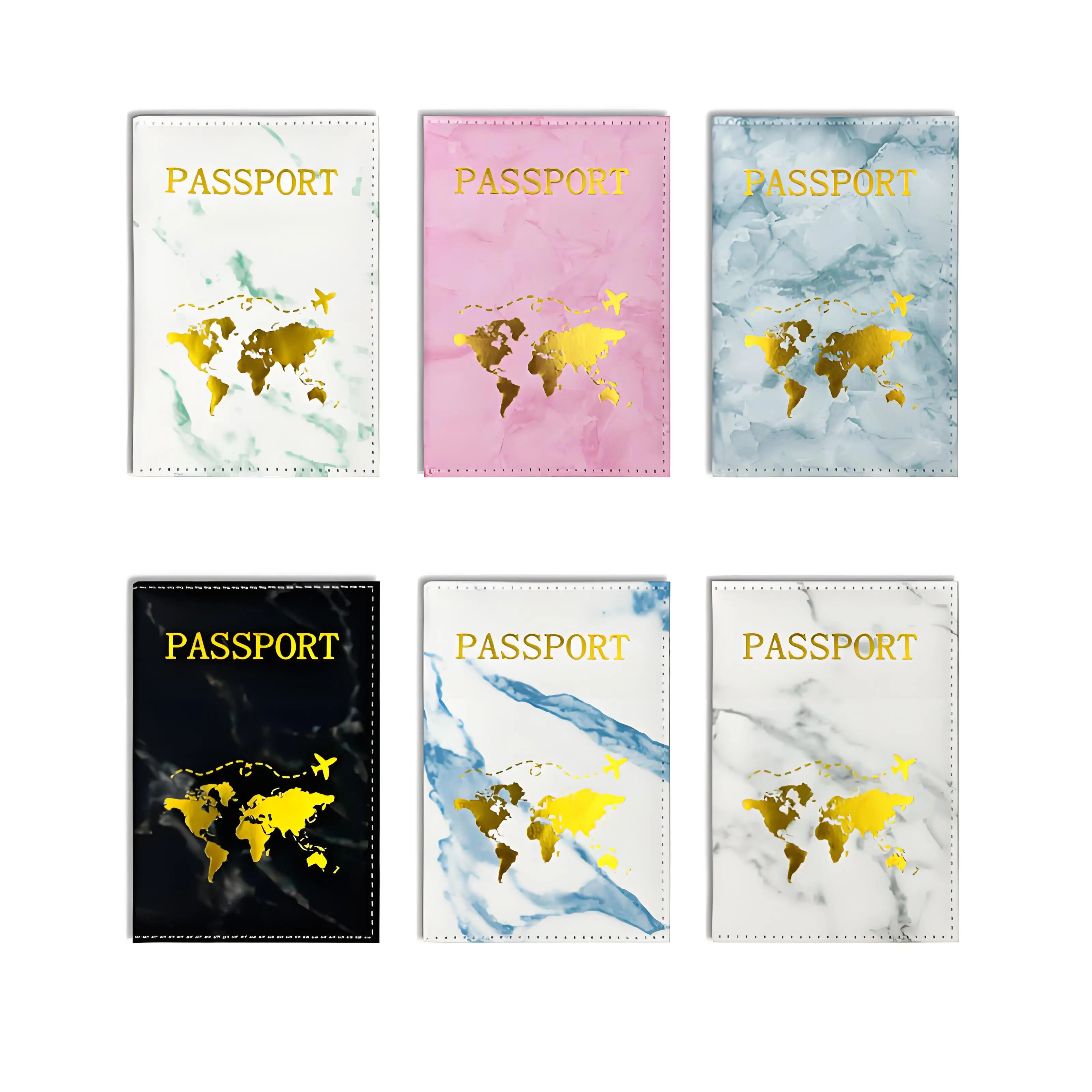 

Обложка для паспорта, дорожная мраморная Обложка для паспорта с золотым буквенным принтом, органайзер, держатель для кредитных карт, защитный кошелек для паспорта