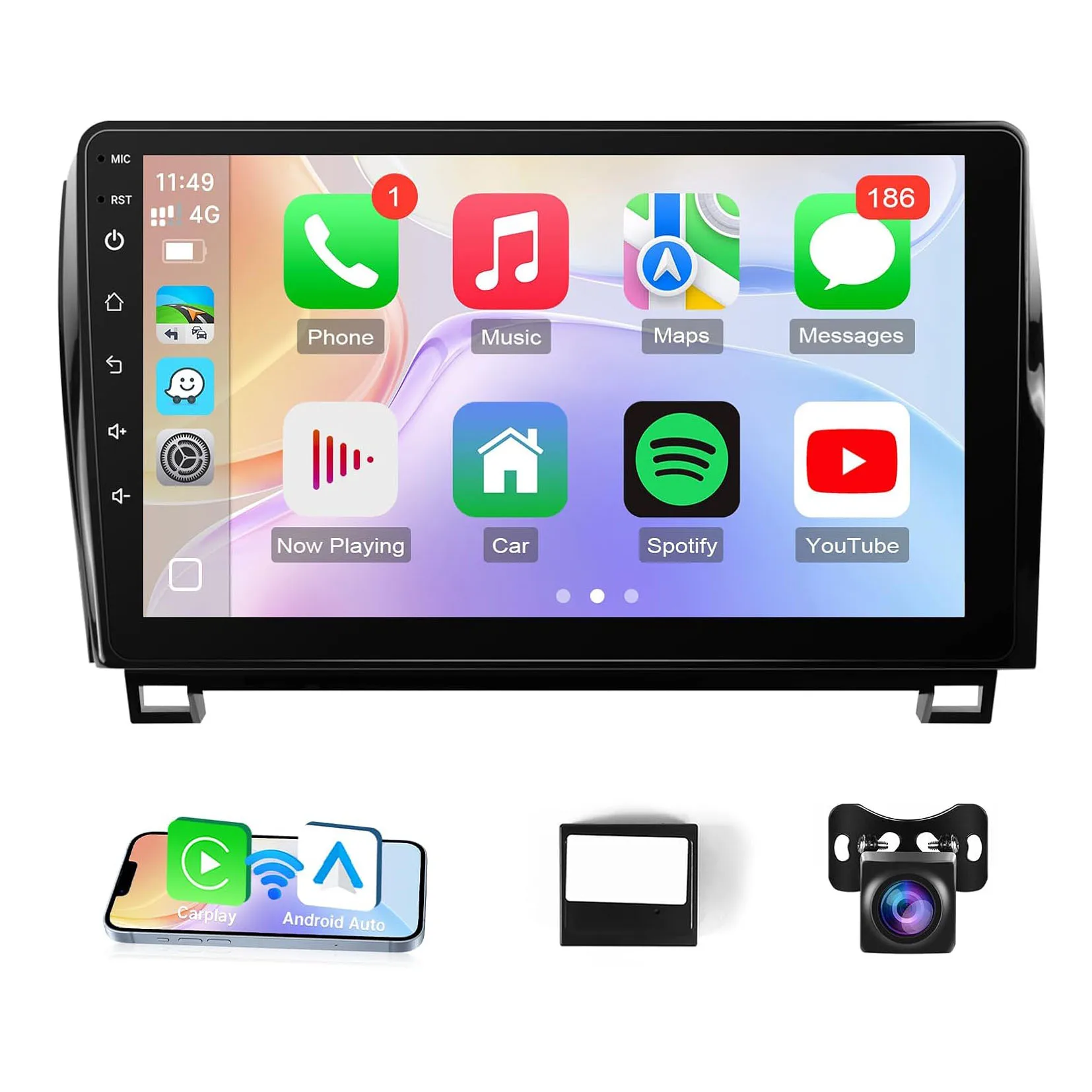 

10.1" Touch Screen for for Toyota Tundra 2007-2013 with Bluetooth GPS WiFi SWC FM - Support Large Screen