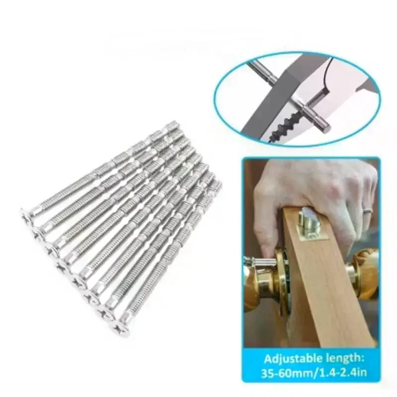 10/20/30pcs Per Pack 4mm Door Handle Screws Set Bolt Through Fixings For Roses Knobs Door Lock Escutcheons