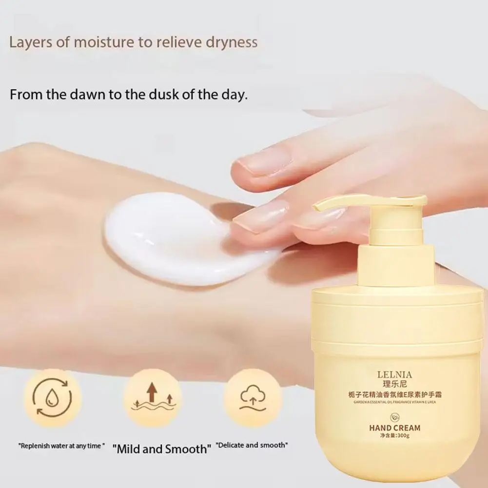 Cuidado diario de las manos Crema de manos con vitamina E Hidratante de larga duración Ácido y hialurónico con ceramidas Lavado de manos, a través de M7U3