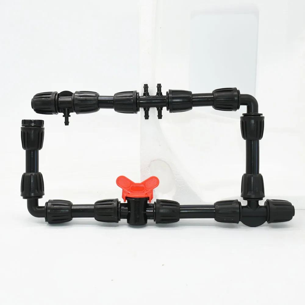 

2pcs 16mm PE Pipe Fittings 1/2'' x 4/7mm Pipe Reducing water splitter Connector Lock Nuts Garden Water Hose Farm Irrigation Conn