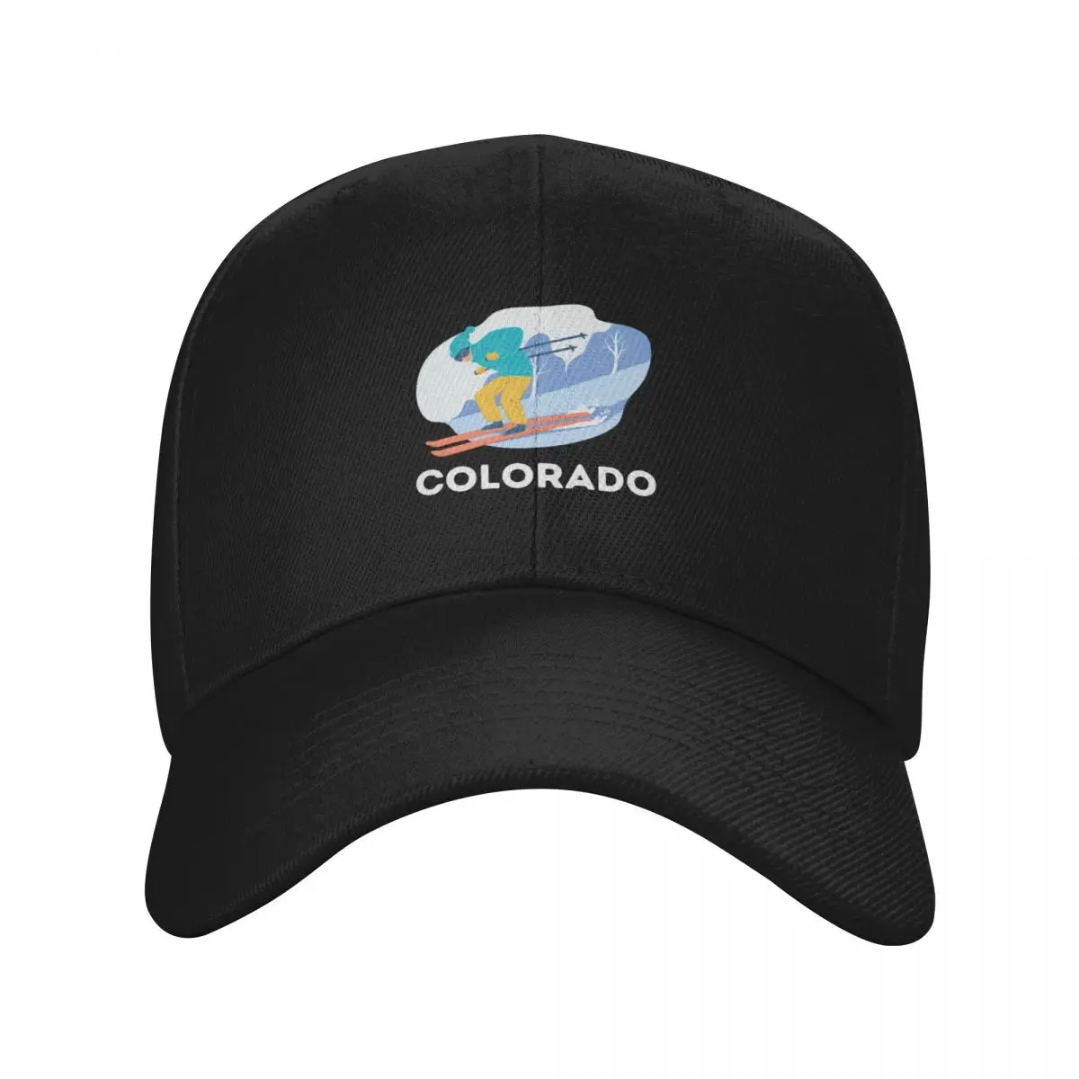 Colorado Ski Slopes Skiing Ski Resort Souvenir Baseball Cap Ball Cap New In Hat Male Women's