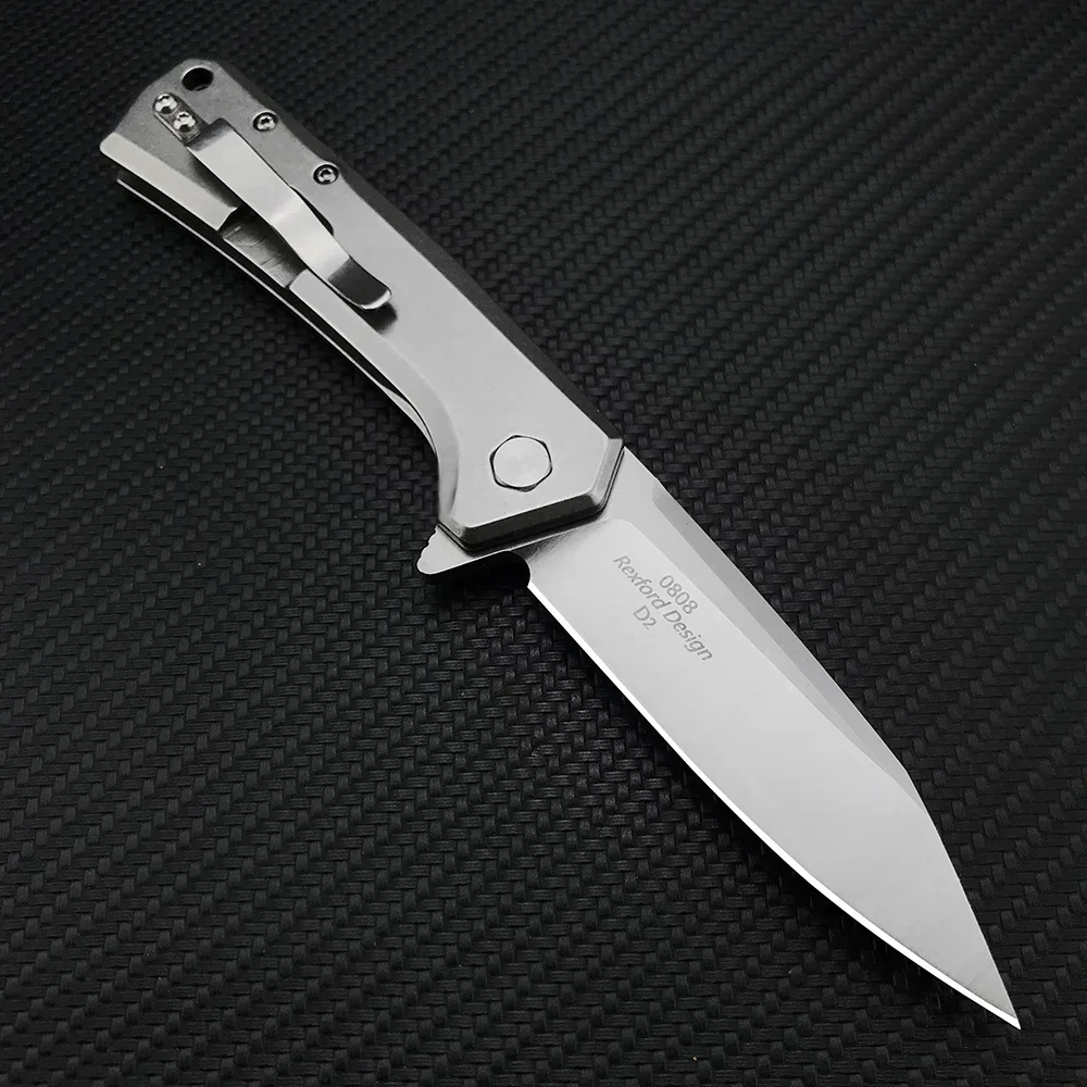 

ZT 0808 Tactical D2 Blade Folding Hunting Knife Handle Pocket Flipper Self-defense Survival Jungle Knives Outdoor EDC Tool