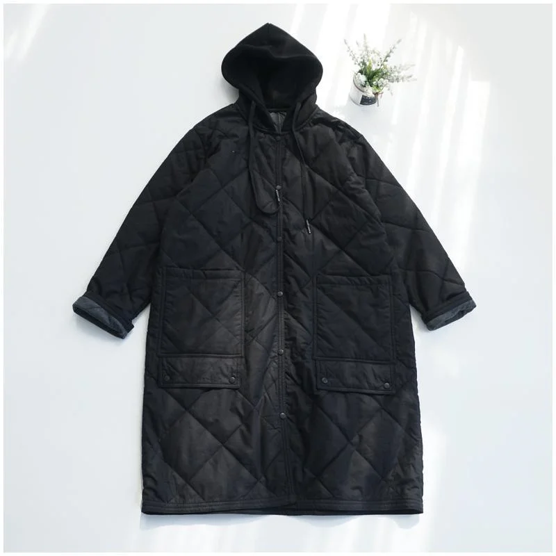 2024 Large Size 4XL Women Parkas Jacket Winter Hooded Cotton Padded Ladies Coats Retro Medium Long Styles Female Down Cotton Top