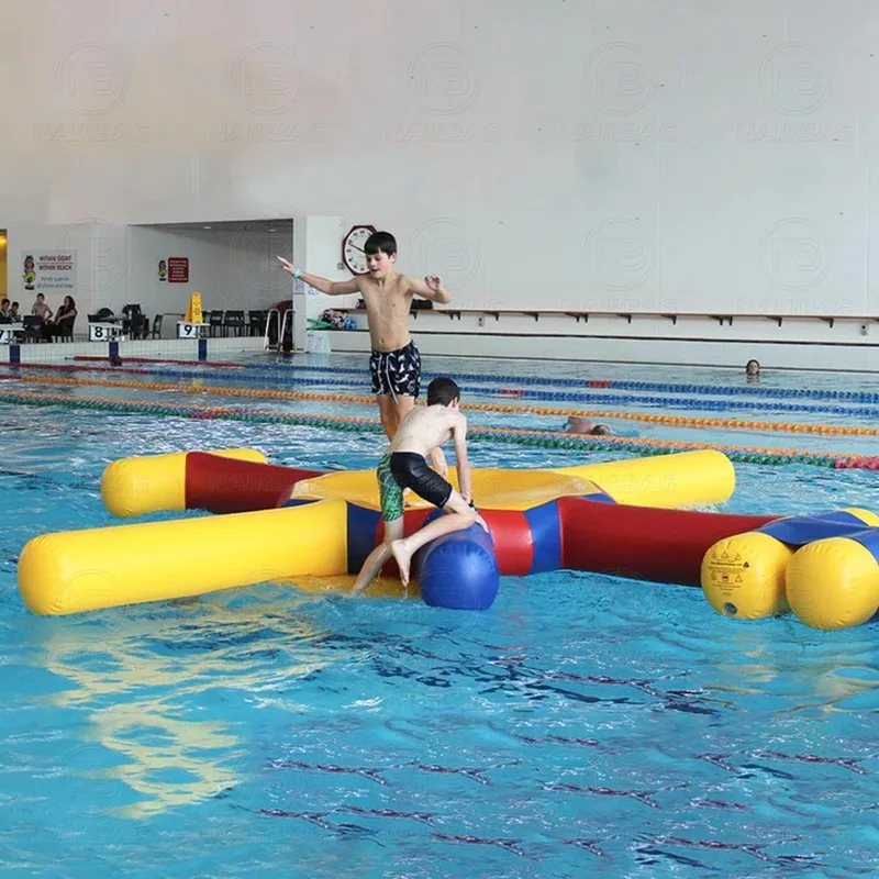 

Mini Inflatable Star Raft Commercial Pool Water Toys Inflat Obstacle Course Module For Water Game