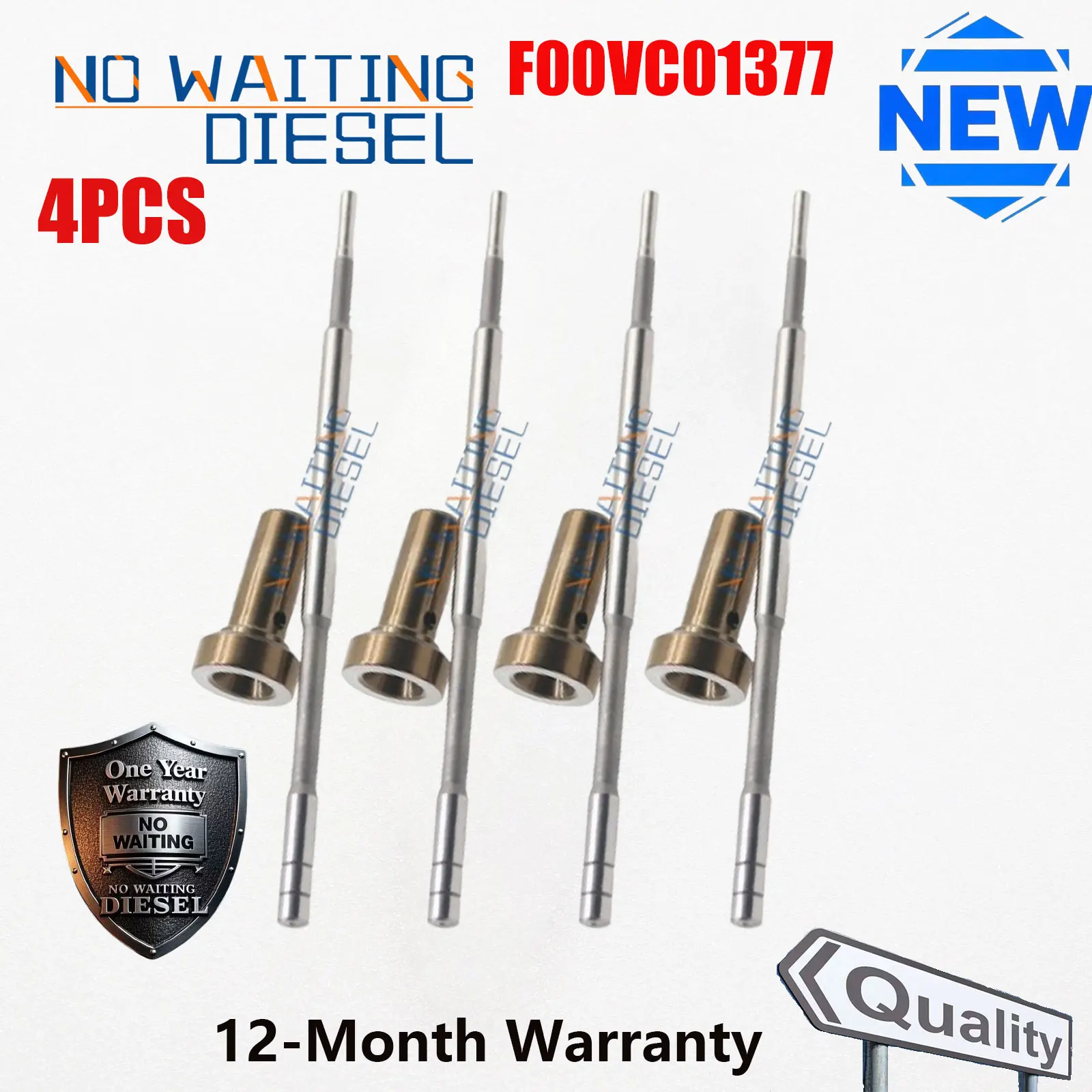 

4PCS F00VC01377 Common Rail Diesel Injector Valve FOOVC01377 For 0445110442 0445110443 0445110665 0445110666 0445110679