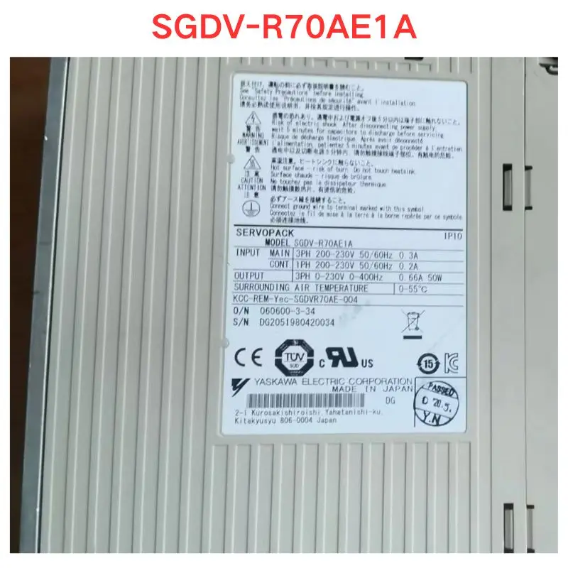 Used OEM disassembled parts SGDV-R70AE1A drive Functional test OK