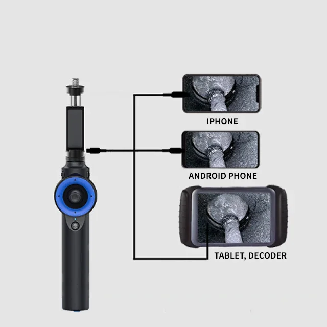 6mm 360-degrees All-Round Turning Mobile Video Endoscope QT360 for Automotive support connection with Android/IOS