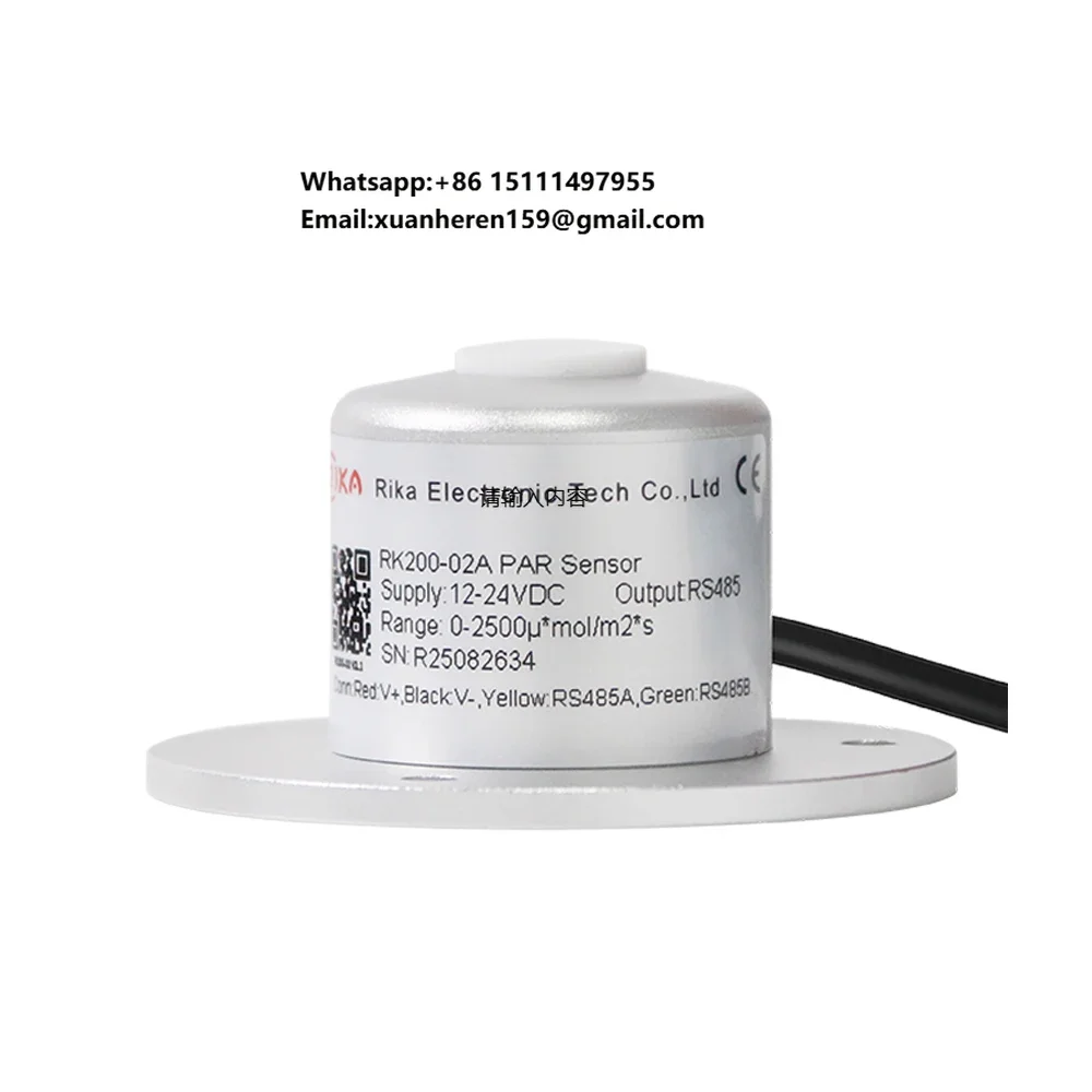 

Hot Selling Rika 0-2000mV RS485 MODBUS-RTU RK200-02 Solar Light PAR Sensor for Agriculture