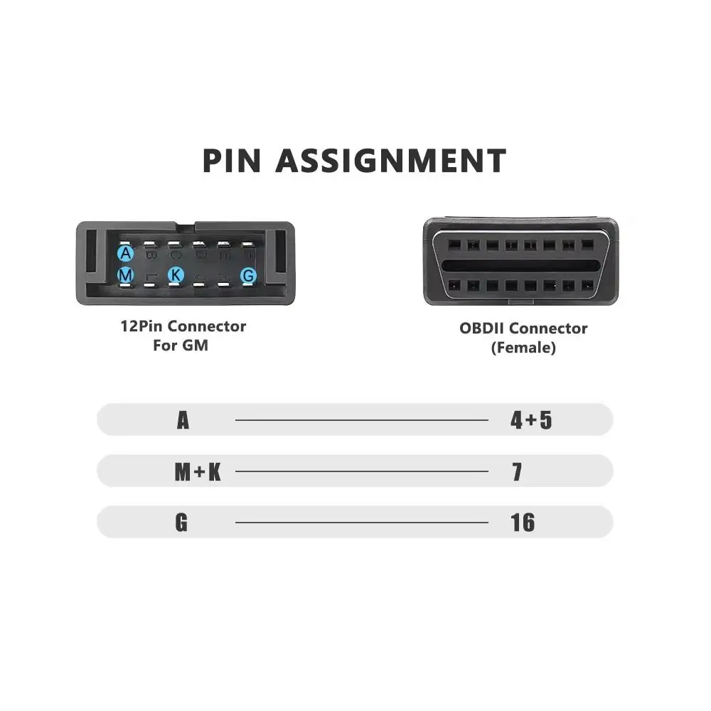

Пластиковый удлинительный кабель OBD2, черный, 12-контактный, адаптер-переходник OBD на OBD2, удлинительный кабель-коннектор, 16-контактный разъем