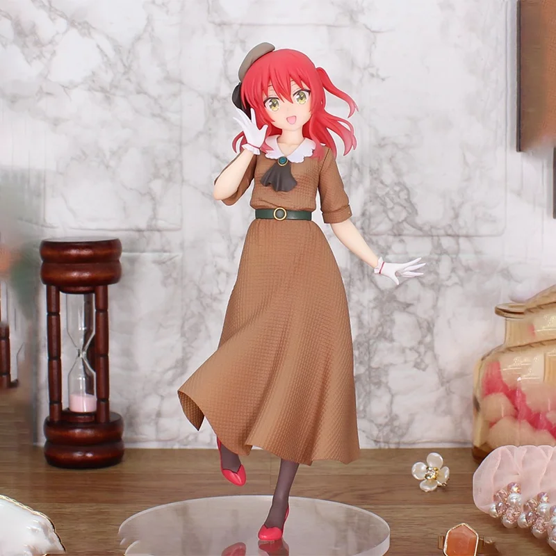 【أصلي 100%】خدمة نظام المخزون الأصلية Bocchi The Rock! Gotoh Hitori Vivit الشكل الرجعية الأزياء H = 17 سنتيمتر الهدايا اللعب نموذج